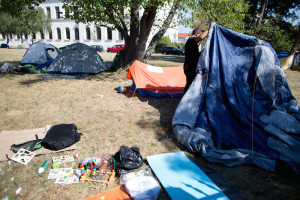 Flüchtlingslager Traiskirchen: Auch ein Cousin Amirs war hier (Foto: Georg Hochmuth / APA / picturedesk.com)