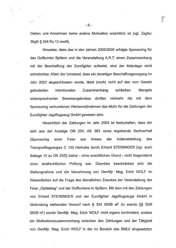 Die Eurofighter-Dokumente im Original