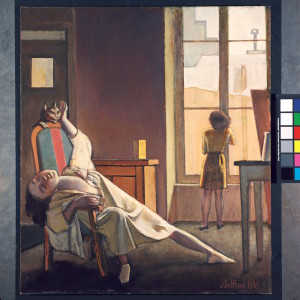 Erotischer Müßiggang in Balthus’ Gemälde „Schulfreie Woche“ von 1949 (Foto: Frances Lehman Loeb Art Center, Vassar College, Poughkeepsie, NY)